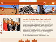 Tablet Screenshot of erlebe-namibia.de